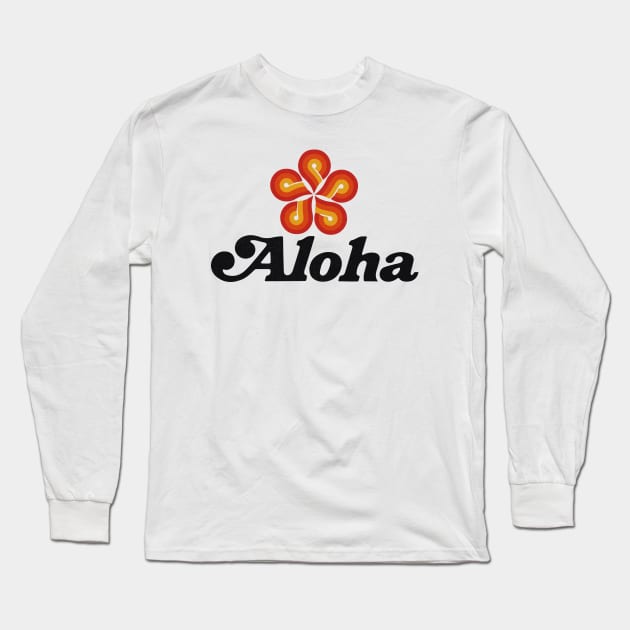 Defunct Aloha Airlines 1976 Long Sleeve T-Shirt by LocalZonly